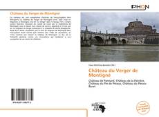 Portada del libro de Château du Verger de Montigné