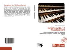 Capa do livro de Symphony No. 13 (Shostakovich) 