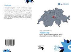 Bookcover of Riederalp