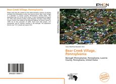 Bear Creek Village, Pennsylvania kitap kapağı