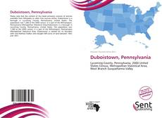 Bookcover of Duboistown, Pennsylvania