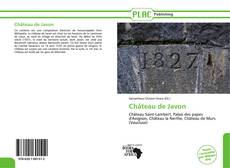 Capa do livro de Château de Javon 