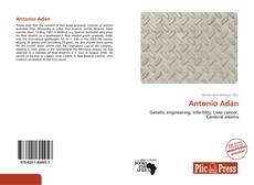 Capa do livro de Antonio Adán 