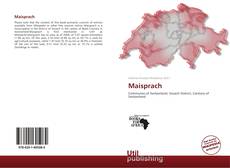 Maisprach kitap kapağı