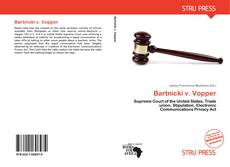 Bookcover of Bartnicki v. Vopper