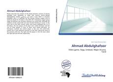 Portada del libro de Ahmad Abdulghafoor