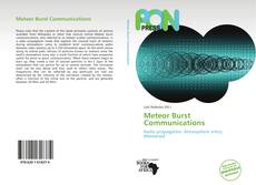 Bookcover of Meteor Burst Communications