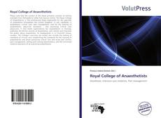 Couverture de Royal College of Anaesthetists