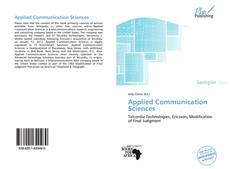 Bookcover of Applied Communication Sciences