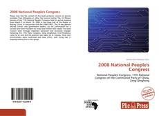 Capa do livro de 2008 National People's Congress 