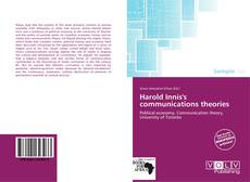 Buchcover von Harold Innis's communications theories