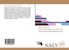 Capa do livro de Delhi Technological University 