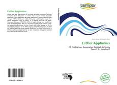 Esther Applunius kitap kapağı