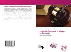 Buchcover von Legal Professional Privilege in Australia
