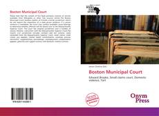 Capa do livro de Boston Municipal Court 