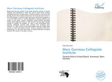 Buchcover von Marc Garneau Collegiate Institute