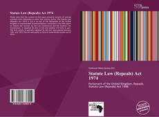 Portada del libro de Statute Law (Repeals) Act 1974