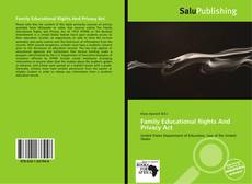Couverture de Family Educational Rights And Privacy Act