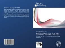Buchcover von Criminal Attempts Act 1981