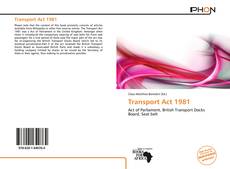 Portada del libro de Transport Act 1981