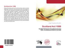 Portada del libro de Scotland Act 1998