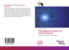 Bookcover of The Edelstein Center for Social Research