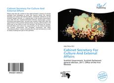 Buchcover von Cabinet Secretary For Culture And External Affairs