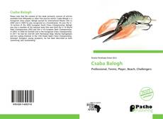 Capa do livro de Csaba Balogh 
