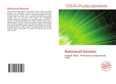 Bookcover of Rahmonali Barotov