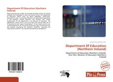 Capa do livro de Department 0f Education (Northern Ireland) 