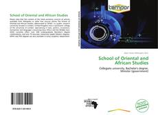 Обложка School of Oriental and African Studies