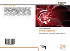 Home Recording kitap kapağı
