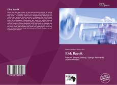 Bookcover of Elek Bacsik