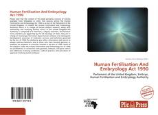 Human Fertilisation And Embryology Act 1990 kitap kapağı