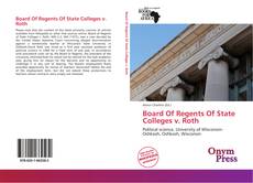 Capa do livro de Board Of Regents Of State Colleges v. Roth 