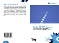 Bookcover of Martin RB-57F Canberra