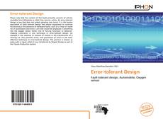 Error-tolerant Design kitap kapağı