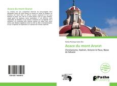 Capa do livro de Acace du mont Ararat 
