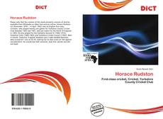 Horace Rudston kitap kapağı