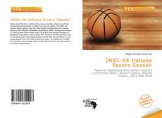 Bookcover of 2003–04 Indiana Pacers Season