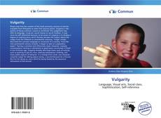 Capa do livro de Vulgarity 