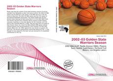 Обложка 2002–03 Golden State Warriors Season