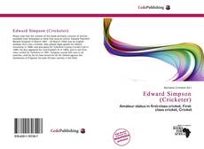 Edward Simpson (Cricketer) kitap kapağı