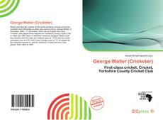 Portada del libro de George Waller (Cricketer)
