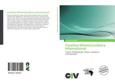 Buchcover von Caroline DheninCanberra International