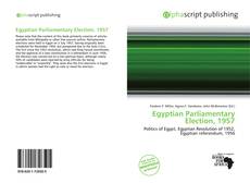 Borítókép a  Egyptian Parliamentary Election, 1957 - hoz