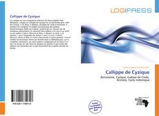Buchcover von Callippe de Cyzique