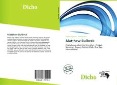 Buchcover von Matthew Bulbeck