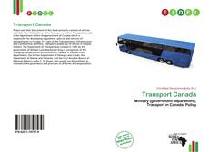 Bookcover of Transport Canada