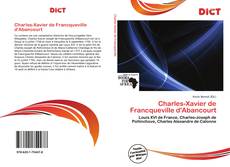 Bookcover of Charles-Xavier de Francqueville d'Abancourt
